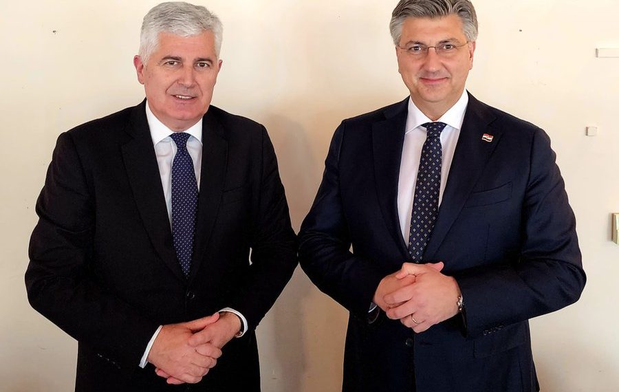 Plenković i Čović razgovarali o formiranju Vlade FBiH