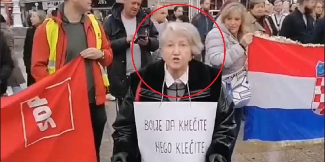 Napad  prosvjednice protiv  molitelja: “Svinjo jedna! J*bo ti pas mater!”