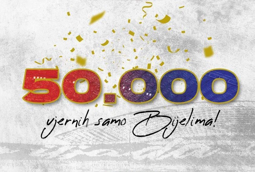 Hajduk ruši vlastite rekorde. Nakon 13 dana ima 50.000 članova